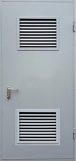 Противопожарная дверь EIS 60 серая с решеткой